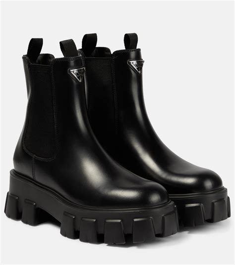 stuvali prada|Prada Monolith Leather Chelsea Boots .